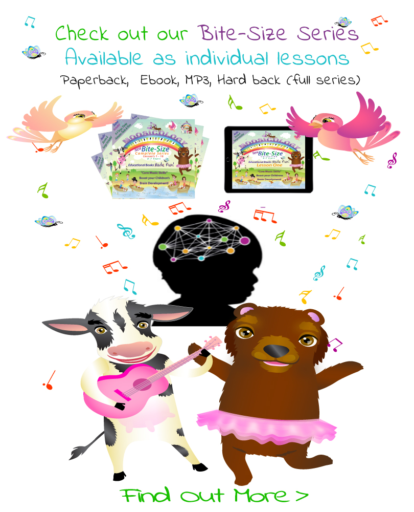 Check out our Bite-Size Series Available as individual lessons 0 to 7 years